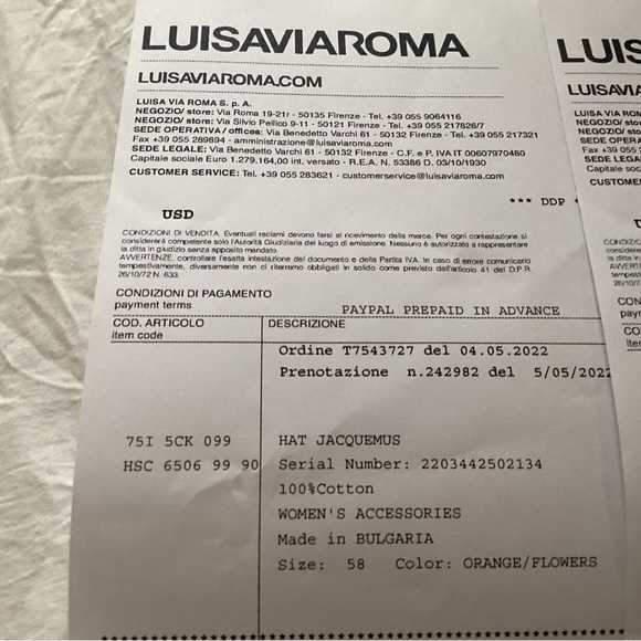 Jacquemus Raspberry/orange Flower Hat - Picture 5 of 6